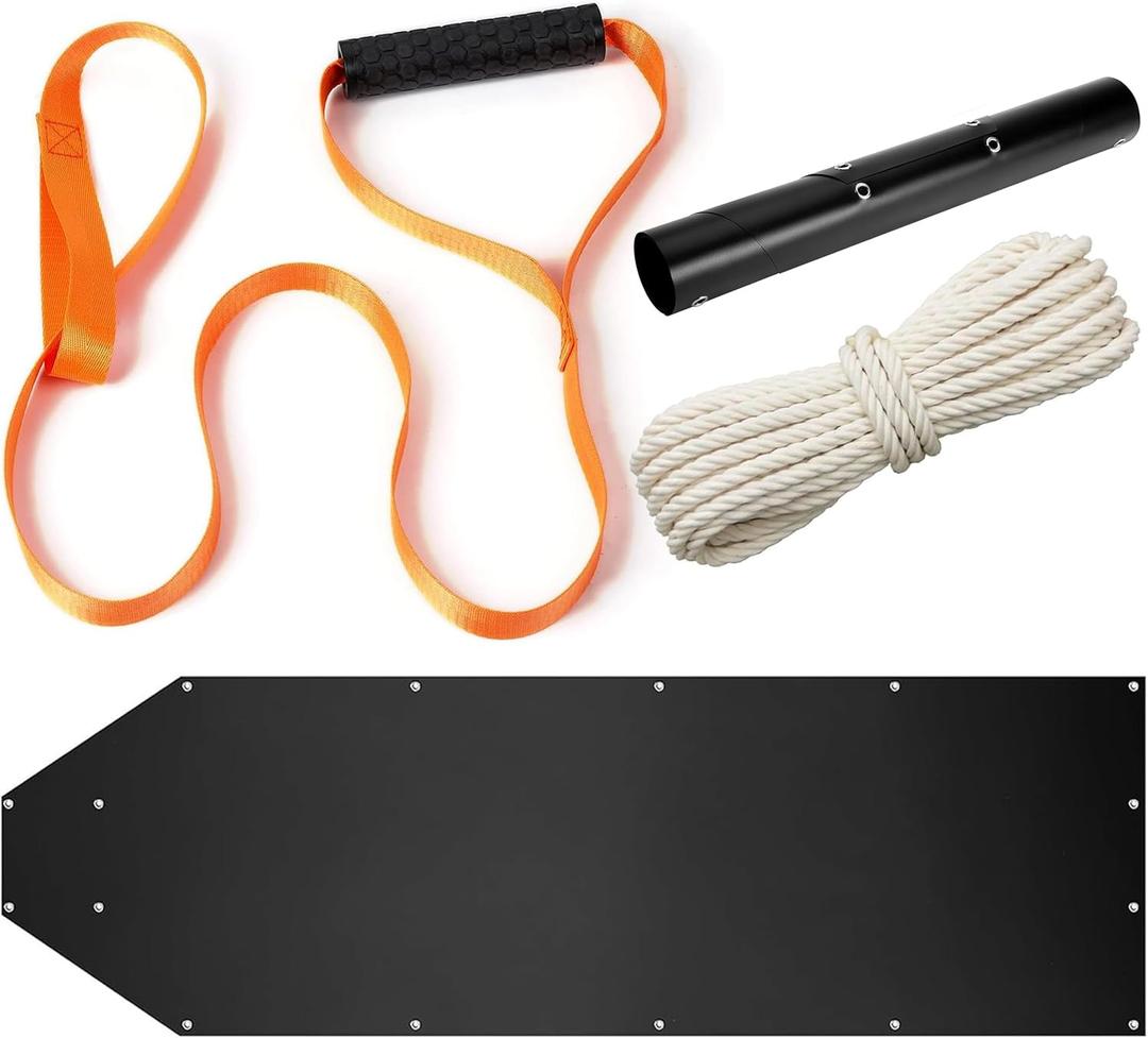 Deer Drag Sled, Tear-Resistant, Deer Drag Rope with Handle, Heavy Duty Portable roll up Deer Game Hauler Sled, Hunting Accessories, Perfect for Your Next Hunting Adventure