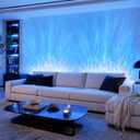 RGB Wall Lights for Living Room, Gaming Room Decor, Ocean Wave Light Projector for Bedroom, Dynamic Color Changing Lamp