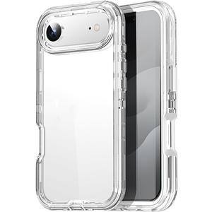 AICase for iPhone Air Case Clear 3 in 1 Heavy Duty Drop Protection Full Body Rugged Shockproof/Dust Proof 3-Layer Military Protective Tough Durable Cover for iPhone Air 6.5"_3