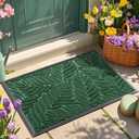 Yimobra Spring Door Mat, All-Season Waterproof Indoor Outdoor Welcome Mats for Front Door, All-Weather Non-Slip Doormat, Low Profile, Patio Porch, 29.5x17, Green