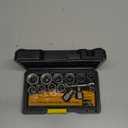 Bolt Extractor Kit, 14 PCS Impact Bolt & Nut Remover Set with 3/8 Inch Adapter, Upgrade Stripped Bolt Extractor Socket Set with Portable Tool Box, Easy Out for Rusted, Damaged, Round Bolt Nuts Screws