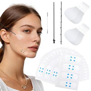 2 x 156 pcs Instant Facelift Tapes Face Lift Tape Neck Tape lifting Invisible Instantly Lifts for Lifting Sagging Skin Jowls Eyes Double Chin Wrinkles Waterproof