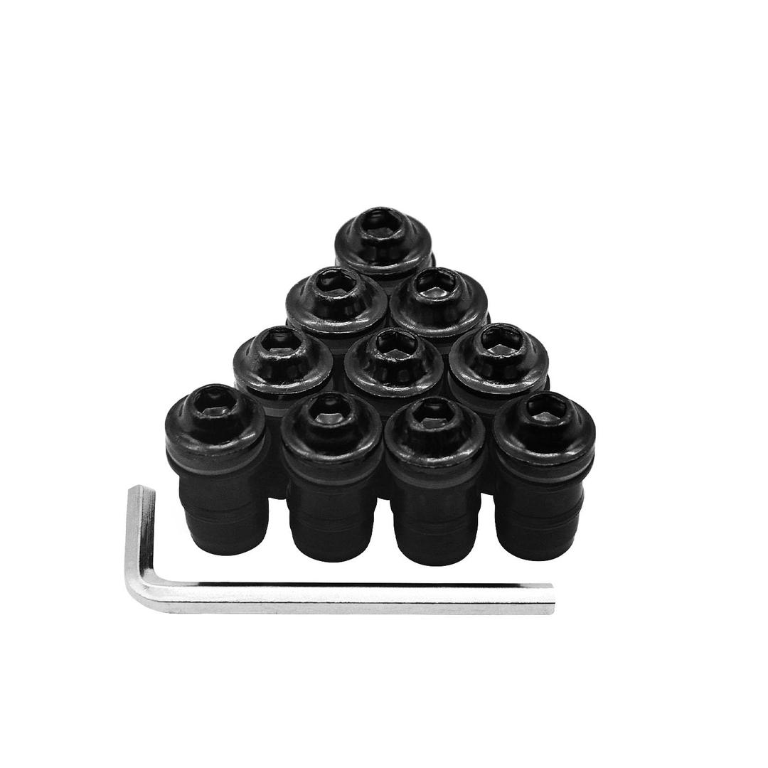 10Pcs Motorcycle Windshield Bolts Screws Kit, M5 Aluminum Alloy Motorbike Windshield Screw with Wrench, Windscreen Fairing Fasteners Screws Bolts Nuts for Motorcycle Fairings(Blue)