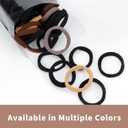100Pcs Soft Cotton Seamless Hair Bands, Large Ponytail Holders for Thick or Thin Hair, No Crease Nylon Elastics, Damage-Free Hair Accessories for Women, Men, Girls
