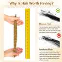 16 Inch Afro Kinkys Bulk Human Hair Braiding for Twist Afro Kinky-curly Human Hair Bundles for Repair Locs (Honey Blonde, 16 Inch(Pack of 1))