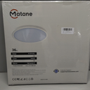 Matane 15.4in LED Flush Mount Ceiling Light Fixture with Night Light, 36W 3600LM 3000K/4000K/5000K Selectable, Low Profile Dimmable Ceiling Lights for Bedroom, Kitchen, Hallway, White