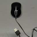 Verbatim Wired Optical Computer Mini USB-A Mouse - Plug & Play Corded Small Travel Mouse with Retractable Cable  Black 98113