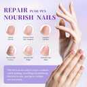 2 x 2 in 1 Cuticle Oil Pusher Pen, Ceramic Cuticle Remover Pen, Nourish, Moisturize & Brighten Nails (3pcs)
