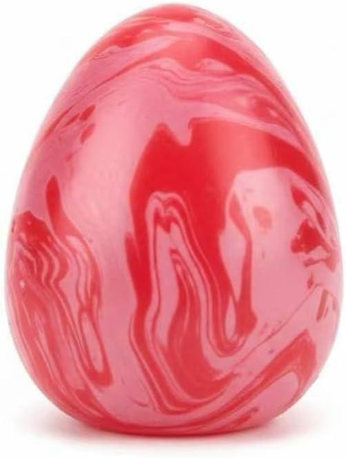 Red Squishy Easter Egg Sugar Stress Ball, Soft Cute Squeeze Fidget Toy for Kids and Adults, Stress Relief Sensory Sugar Ball Squishy Toys, Easter Basket Stuffers, Party Favors, Birthday Gifts