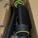 Ab Roller with Elbow Support, Ab Roller Board Core Workout Machine with 4 Wheels, Mini Pilates Reformer Equipment for Home Gym, Abdominal Full-Body Strength Exercise Trainer with Knee Pad (Black)