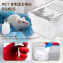 Rotulark Lab Mouse Cage, Laboratory Rat Rodent Breeding Cage, Small Animal Cage, Mouse Breeding & Weaning Cage (L)