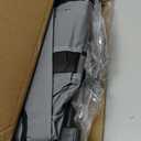 Mobile Folding Utility Cart with Canvas Storage Organizer Bag, Rolling Cart, Black/Grey