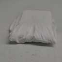 Fresh Ideas Eyelet Bed Skirt, Ruffled Design, 14 Inch Drop, Embroidered Scalloped Edge, Queen, White