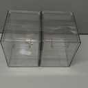 Sorbus Acrylic Storage Containers - 2 Pack, Stackable Storage Bins Set for Bathroom Organization - Clear Acrylic Drawer Organizers - Makeup Case Pull-Out Drawers (7.6 Tall)