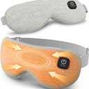 Cordless Heated Eye Mask with 1500mAh Large Battery, 4 Heat Levels & 100% Blackout for Dry Eyes Relief, Fast Heating Eye Heating Pad with 2 Washable Covers for Sleep, Travel, MGD, Blepharitis