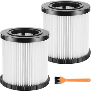 MZY LLC 2 Pack DCV5801H HEPA Vacuum Filter Replacement for DEWALT DCV580 DCV581H DCV5801H 20V MAX Wet/Dry Vacuum, Washable & Reusable (White)