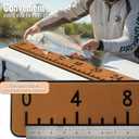 36inch Fish Ruler for Boat, High Density EVA Foam Fishing Measuring Board with Strong Self-Adhesive Backing, Anti-Slip Waterproof Marine Fish Measurement Sticker for Kayak, Bass Boat, Dock