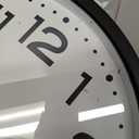 Wall Clock 18 Inch Silent Non-Ticking Modern Clock Battery Operated Classic Simple Minimalist Analog Decorative for Kitchen, Living Room,Office, Bedroom, Bathroom (Black)