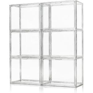 Clear Plastic Handbag Storage Organizer for Closet,Acrylic Purse Organizer with Magnetic Door,Dustproof Book & Cosmetic Display Cases,Large Figures Collectibles Showcase,Shoe Box, Bag Organizer