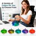3D Printed Fidget Star with Detachable Handle,12 Pcs Colorful Fractal Expanded Hexagon Whirling Spiral Star Shaped Sensory Toys for Stress Relief Gifts for Kids