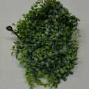Dolicer 2 Packs Eucalyptus Garland with LED Lights String, 12Ft Faux Eucalyptus Greenery Garland, Artificial Hanging Green Eucalyptus Leaves Vine Wedding Backdrop Arch Wall Table Decor (Grey Green)