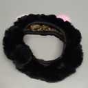 JXJKMMN Cute Fluffy Steering Wheel Cover - Furry Ear, Winter Warm Fuzzy Car Decoration (Black)