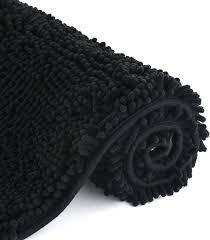 Bath Mats for Bathroom Soft Chenille Bathroom Rugs Anti-Slip, Inch DimGrey Shower Doormat,Ultra Water Absorbent Floor Mats, Size 35"x70