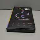 LED POI Staffs S-Shape with 241 Color Light Modes USB Rechargeable Magic LED S-Staffs Customized Colors, Profound Visual Effect