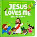 Jesus Loves Me Christian Sound Books for Kids - 6 Bible Songs - Christening, Baptism Gifts for Boys and Girls - Religious Toys, Interactive Music Books for Toddlers - Baby Dedication