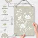 2 x Drsoum Boho Wall Metal Signs Set of 4 Vintage Botanical Prints Retro Plants Rustic Antique Decorative Signs for Bathroom Farmhouse Kitchen Home Decor 12x8in (12L" x 8W")