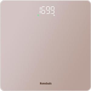 Homebuds Digital Bathroom Scale for Body Weight, High Precision Assured by Weight Scale Professional Factory Since 2001, Bright White LED and Step-On, 3*AAA Batteries Included, 400lb/182kg, Rose Gold