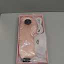 LitBear Heated Eye Mask, Silk Cordless Warm Eye Compress for Dry Eyes, Light Blocking Heat Eye Mask for Women Men, Soft Eye Heating Pad for Dry Eyes, Travel, Rechargeable, Washable Cover (Pink)