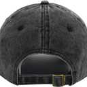 Funny Halloween Spooky Vibes Hats, Adjustable Embroidery Cotton Skeleton Hand Vintage Baseball Cap for Men Women (One Size, Black)