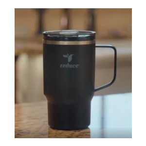 REDUCE Hot1 18 oz Hot1 Stainless Steel Insulated Mug with Temperature Adjusting Lid - Dual-Wall Vacuum, Cupholder Friendly - Keeps Drinks Hot for 6 Hours - Ideal for Coffee, Tea & Other - Java