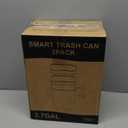 2 Pack 2.7 Gal Bathroom Trash Can with Lid, Automatic Trash Can Small Smart Garbage Can Touchless, Slim Motion Sensor Waterproof Plastic Trash Bins for Bedroom Office Kitchen Toilet (White)