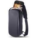 Carrying Case for Nintendo Switch 2/ROG Xbox Ally X/Steam Deck, Storage Portable Bag, Shockproof Hard Shell Protective Shoulder Chest Backpack with Pockets Fit Console & Accessories for Daily Use