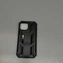 SOiOS for iPhone 13/14/15 Phone Case: for iPhone 16e Protective Cover with Built-in Kickstand | Heavy Duty Military Grade Hard Protection Shock Proof | Durable Dual-Layer Design Black