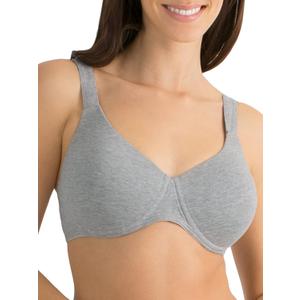Fruit of the Loom Women's Full Coverage Anti-Gravity Bra  Wire-Free Cotton for Ultimate Comfort (36C)