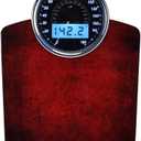 EILISON Highly Advance 2-in-1 Digital & Analog Weighing Scale for Body Weight-400lbs, 4 High Precison GX Sensor Accurate, Thick Tempered Glass, Extra Large Display (Red)