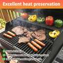 7513 Grill Warming Rack for Weber Genesis 1000-5500, 80633 Raised Grill Rack for Weber Spirit 700 Platinum C Grill Rack, Genesis Silver/Gold C & B,Stainless Steel 24.9"x4.7"