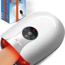 Hand Massager with Heat and Compression : Cordless Heated Hand Massage for Arthritis and Carpal Tunnel, Hand Therapy for Pain Relief 4 Modes 6 Intensities, Portable Rechargeable (White)