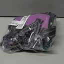PHOEPET Reflective Dog Harness Large Breed Adjustable No Pull Vest with Handle 2 Metal Rings 3 Buckles [Easy to Put on & Take Off](L, Purple)