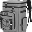 42Cans Cooler Backpack Insulated Leak Proof for Men & Women, Large Waterproof Backpack Cooler for Beach, Picnic, Outdoor, Leakproof, Multi-Functional (Gray)