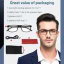 OCCI CHIARI Blue Light Blocking Men's Reading Glasses Computer Stylish Readers 0 100 125 150 175 200 225 250 275 300 350(Grey 0)