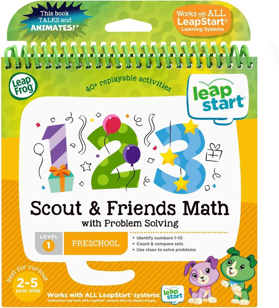 LeapFrog LeapStart 3D Scout & Friends Math Book