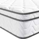 Vesgantti Twin XL Mattress 10 Inch, Fiberglass-Free | Cool Sleep Hybrid Mattress in a Box - Memory Foam & Pocket Springs, Ergonomic Design, Pressure Relief, Medium Firm Feel, 39"*80"*10"  White