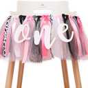 Cow High Chair Banner - High Chair Banner First Birthday, Farm Highchair Banner, One High Chair Banner for Girl, Holy Cow Im One Party Decorations, Cow Print 1st Birthday Banner