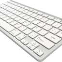 Wireless Spanish Keyboard, Minority Language Keypad Ultra Thin Lightweight Silent Bluetooth Keyboards for Laptop/Computer/Desktop/Smart TV Teclado Espaol (Spanish)