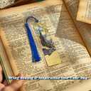 8 PCS Metal Bookmark with Tassel, Van Gogh Book Marks for Reading Women & Men, Book Lovers Gift