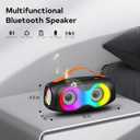 Portable Bluetooth Speaker,IPX5 Waterproof WirelessSpeaker with Dynamic Lights,TWS Pairing to 40W Stereo Sound,Bluetooth 5.0,20H Playtime, Outdoor/Home SmallSpeakers as Gifts for Kids Teens or Women